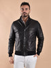Giubbotto Barba pelle nero vermont