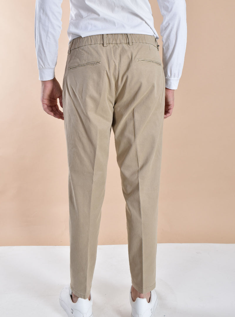 Pantalone Be Able Riccardo gabardine beige 