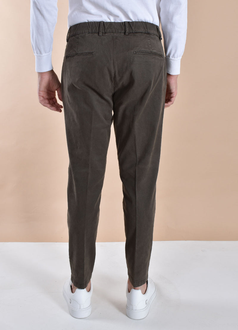 Pantalone Be Able Riccardo gabardine marrone 