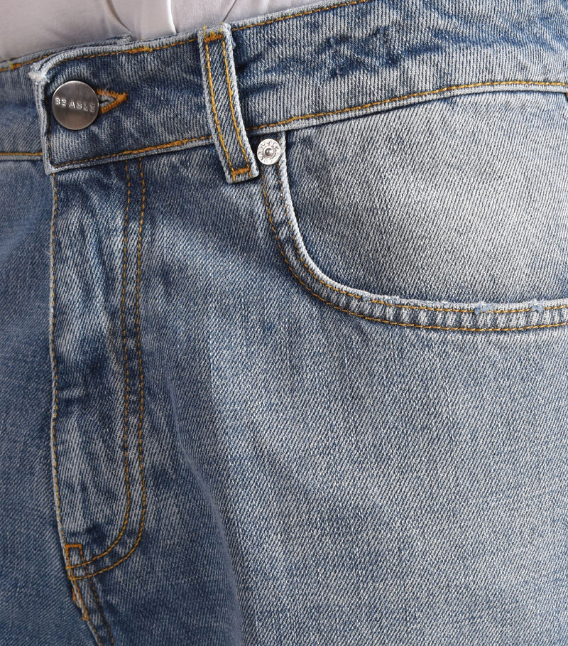 Jeans Be Able Leonardo shorter blu chiaro 