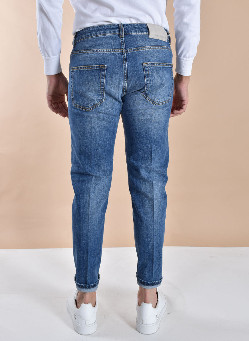 Jeans Be Able Davis shorter blu chiaro 