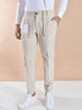Pantalone Be Able riccardo velluto bianco panna