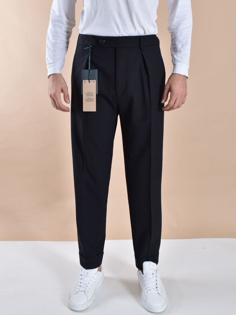 Pantalone Berwich blu notte chiaia 