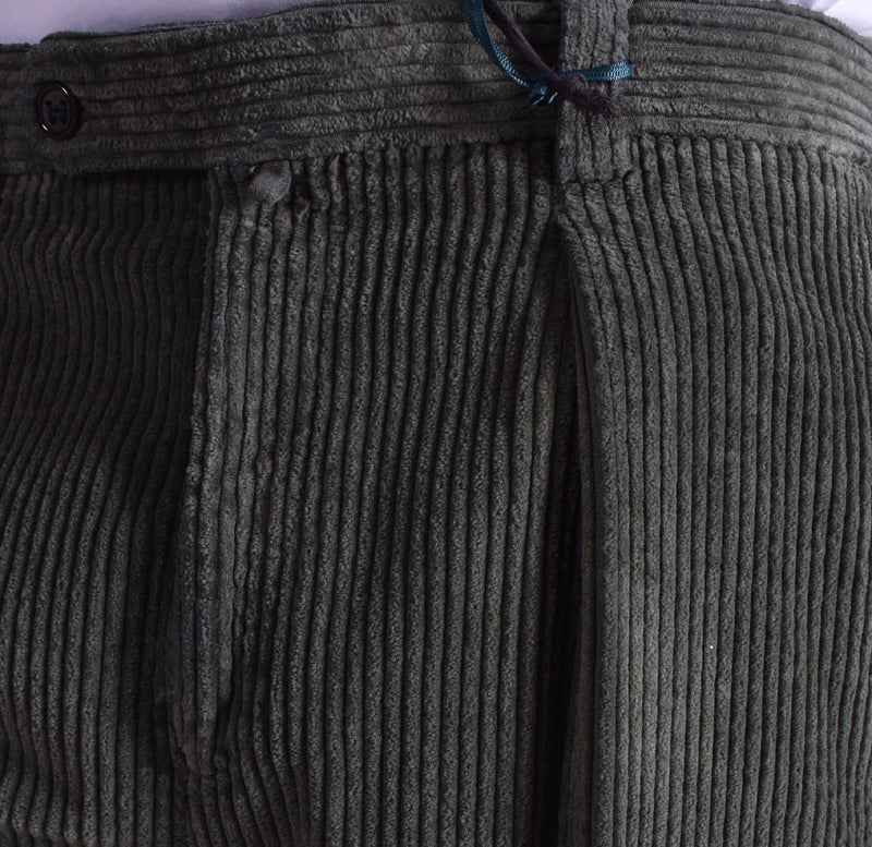 Pantalone Berwich corduroy velluto verde 