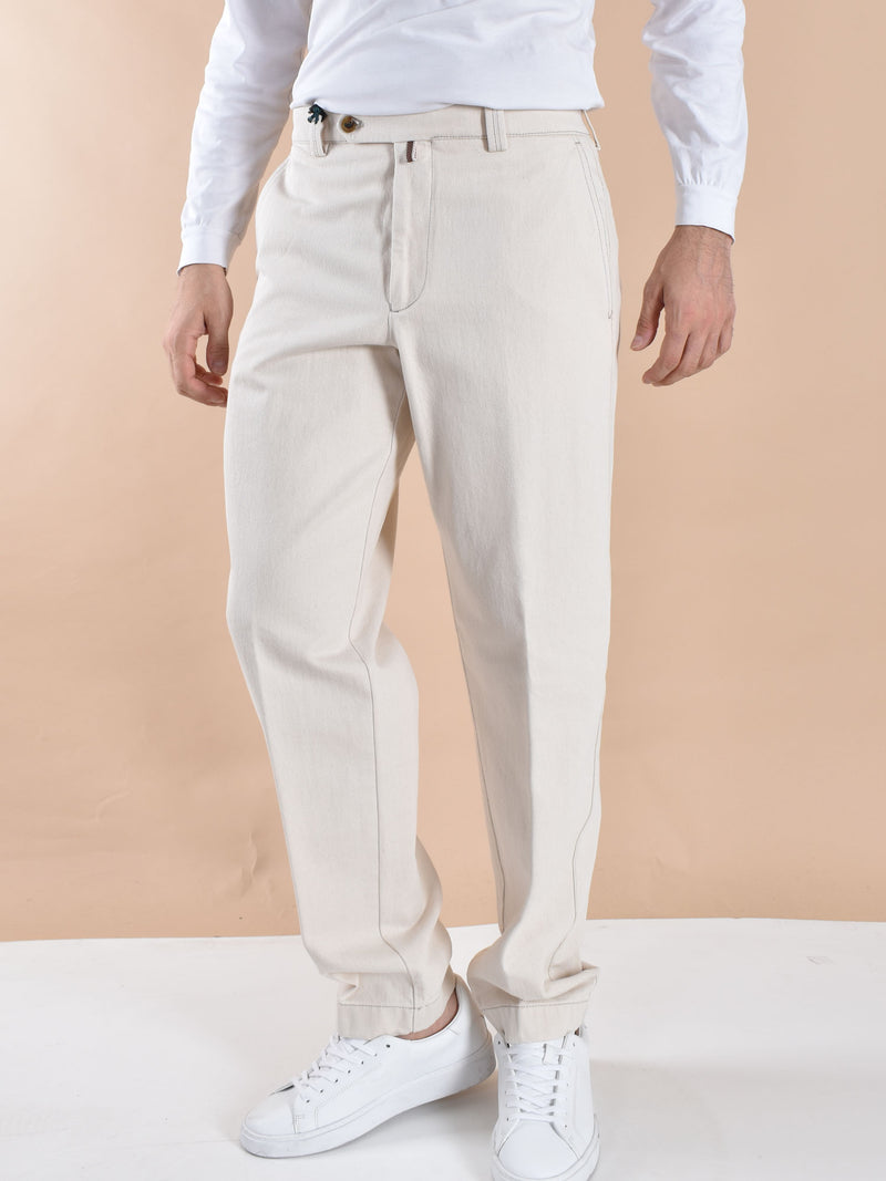 Pantalone jeans Berwich chiaia bianco 