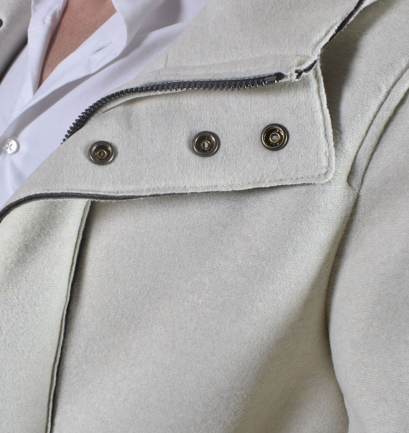 Cappotto BoB bianco panna Wick cappuccio 