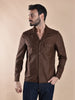 Camicia Borriello overshirt marrone