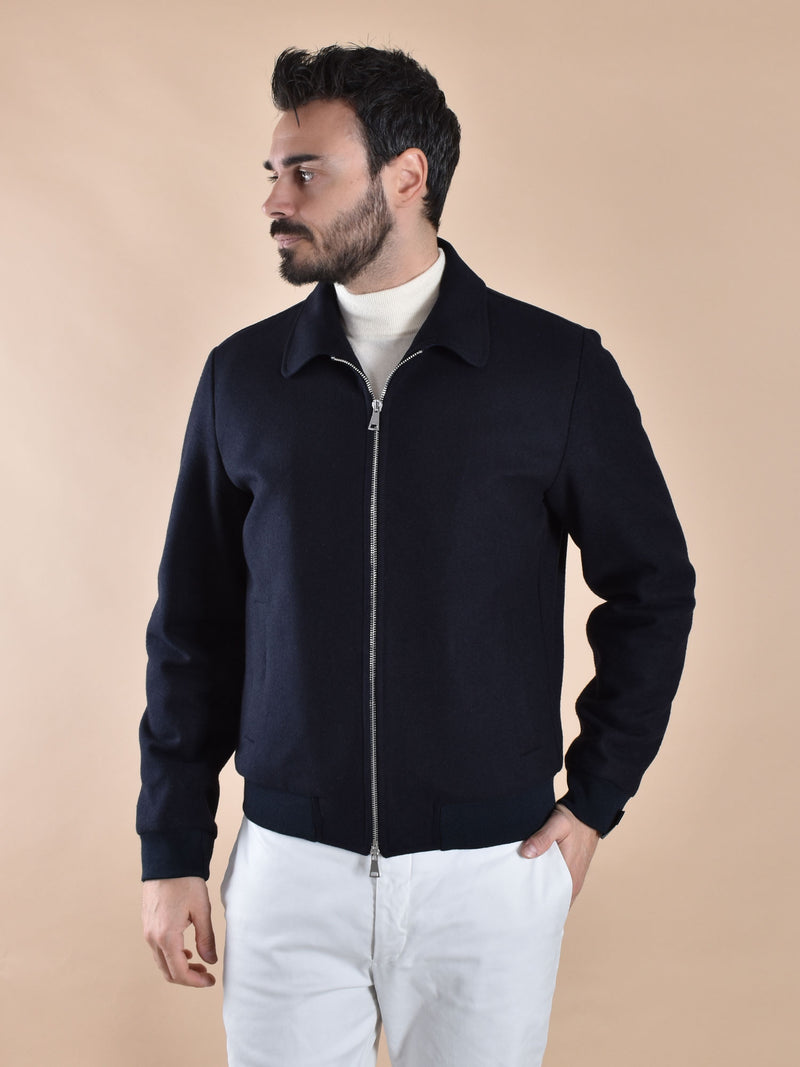 Giubbotto Bottega Marchigiana panno blu 