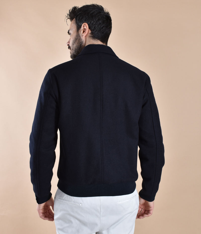 Giubbotto Bottega Marchigiana panno blu 
