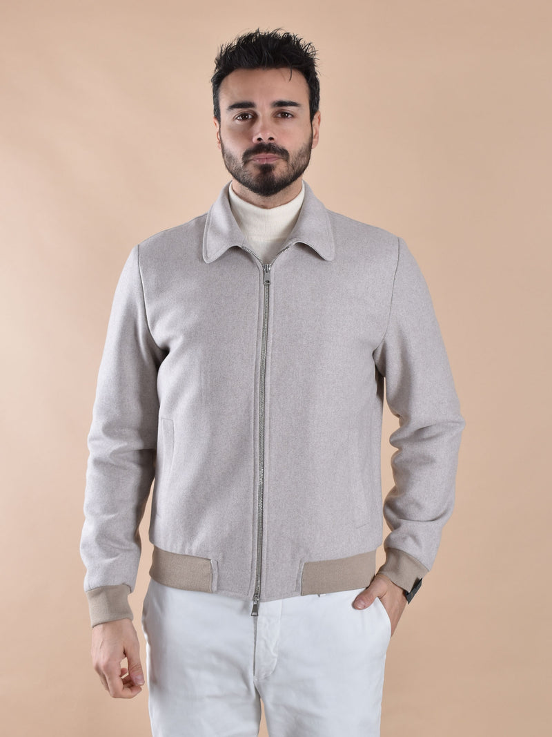 Giubbotto Bottega Marchigiana panno beige 