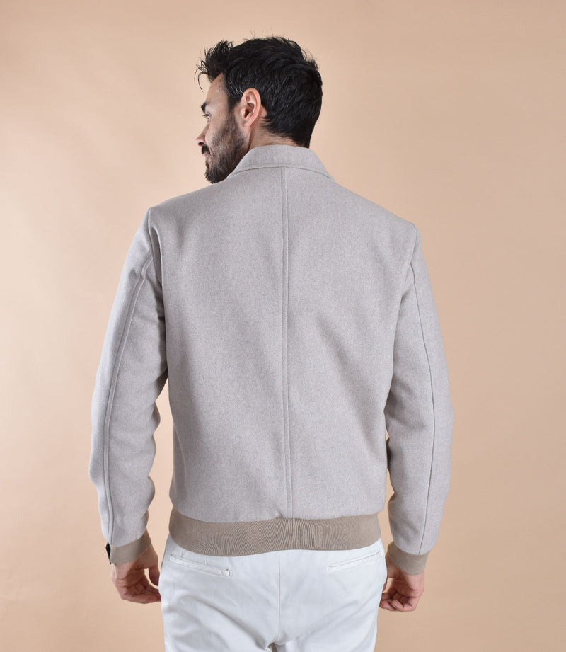 Giubbotto Bottega Marchigiana panno beige 