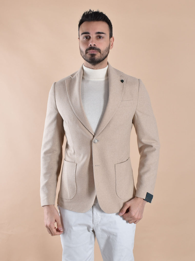 Giacca Bottega Marchigiana beige Capri 