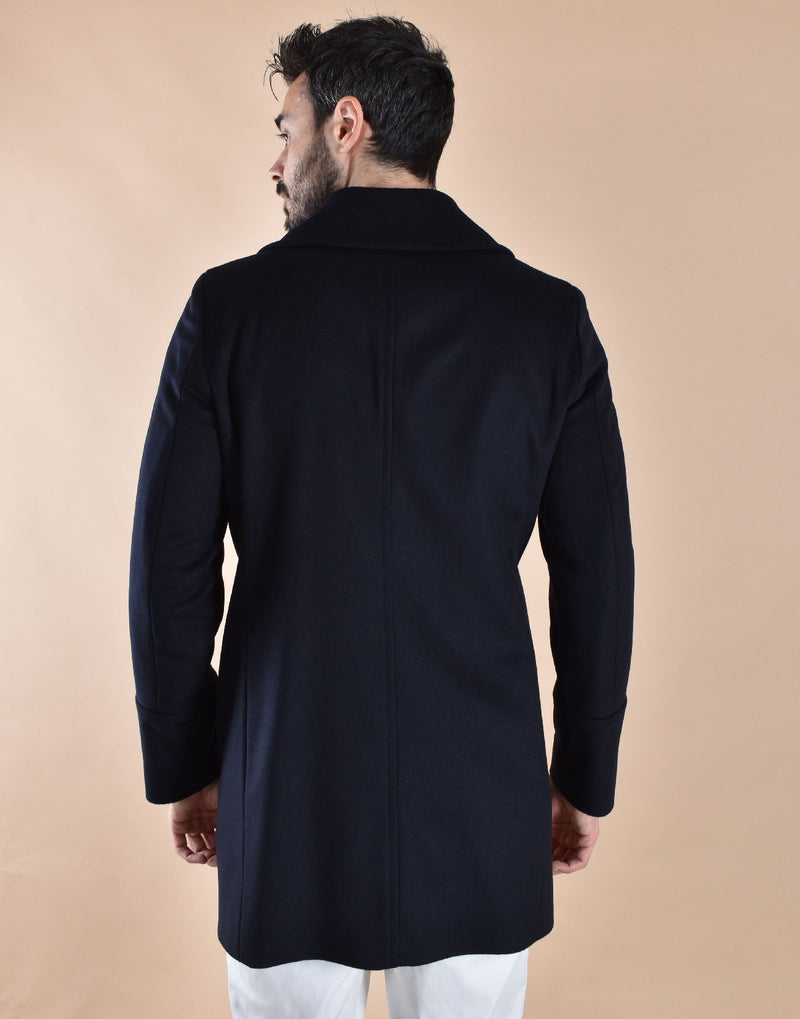 Cappotto Breras doppiopetto Algarvec blu 
