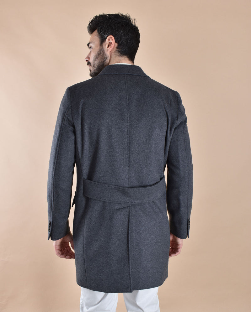 Cappotto Breras doppiopetto grigio antracite Lione 