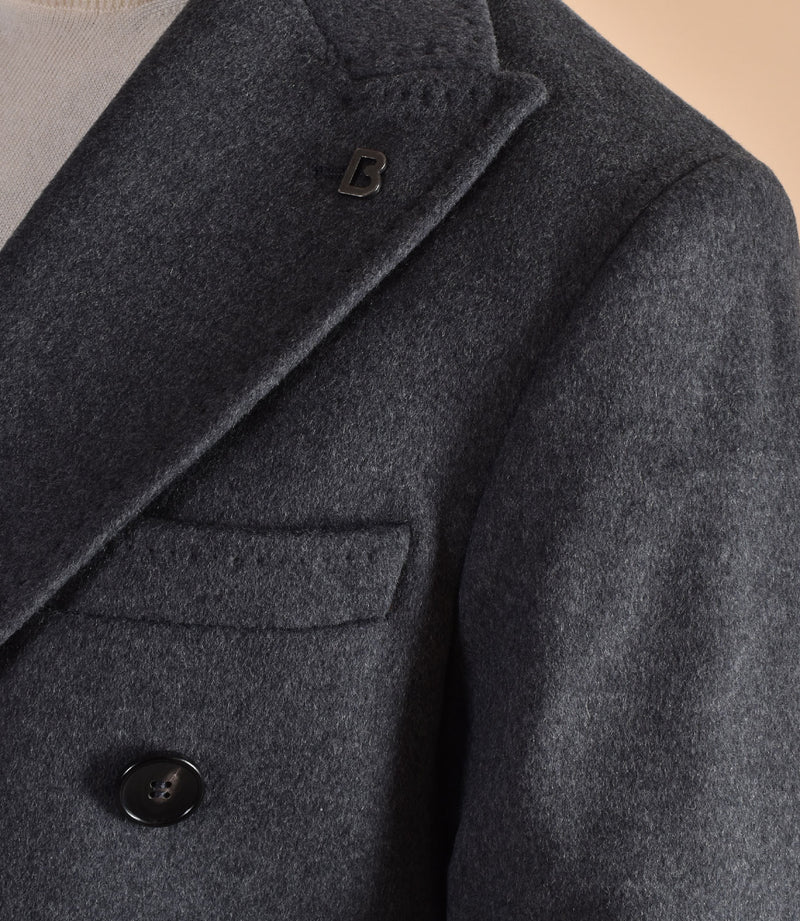 Cappotto Breras doppiopetto grigio antracite Lione 
