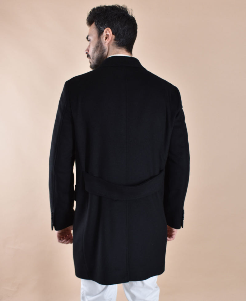 Cappotto Breras doppiopetto nero Lione 