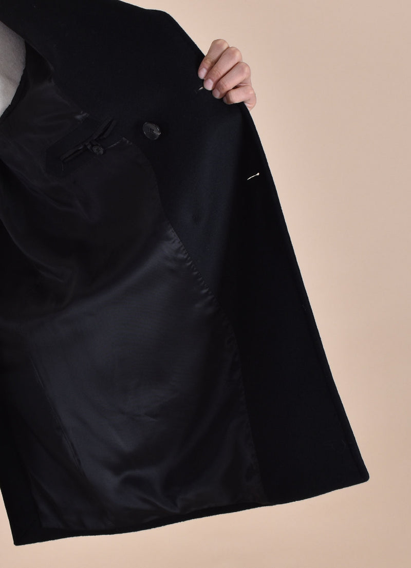 Cappotto Breras doppiopetto nero Lione 