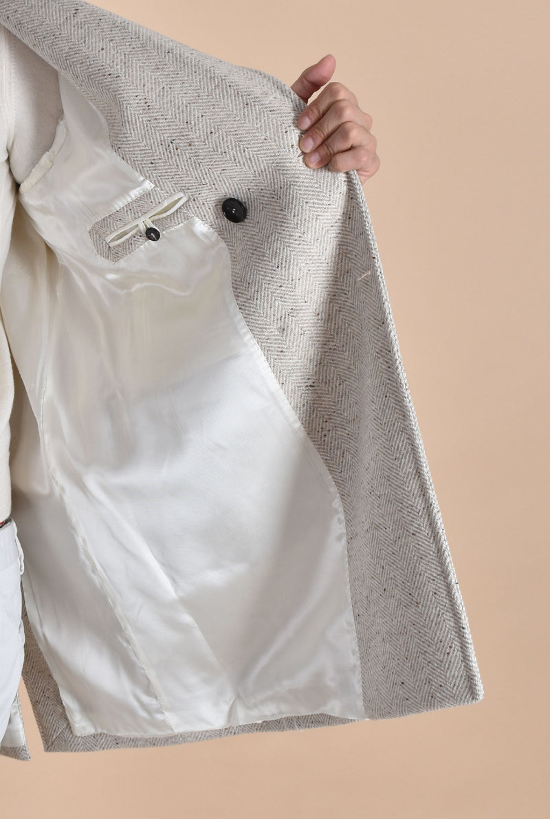 Cappotto Breras Lione spigato beige 