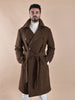 Cappotto Breras cintura Porto bianco spigato