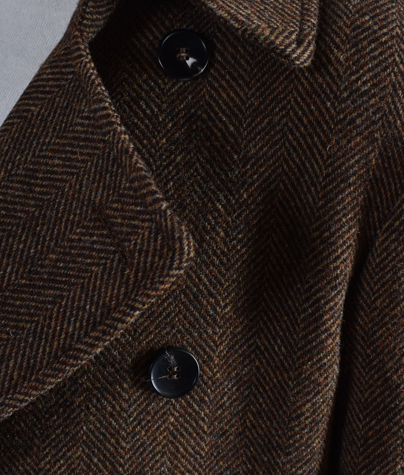 Cappotto Breras cintura Porto bianco spigato 
