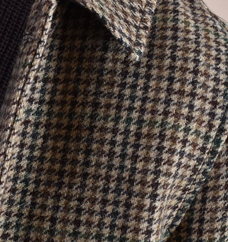 Cappotto Camplin reglan overcoat pied de poule 