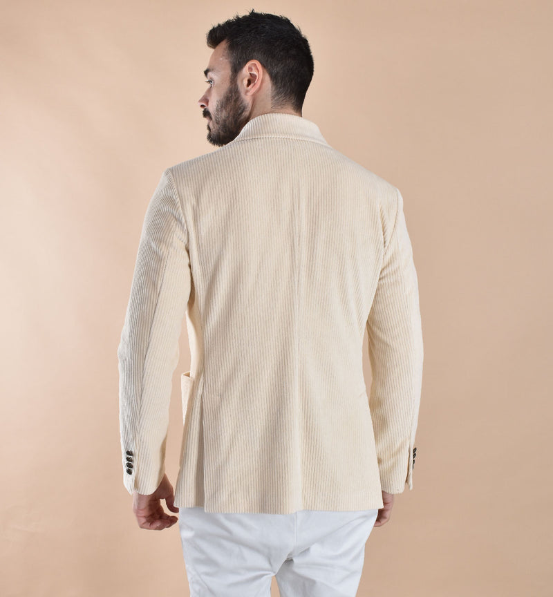 Giacca CIrcolo 1901 velluto bianco panna 
