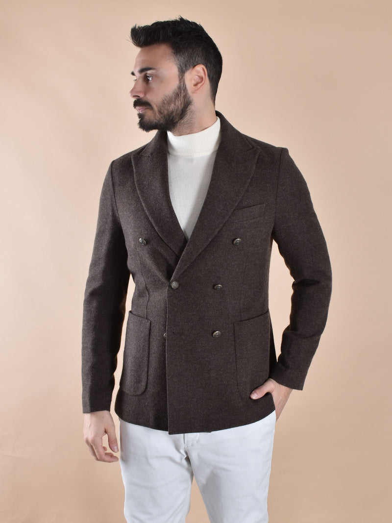 Giacca CIrcolo 1901 doppiopetto maglia lana cashmere 