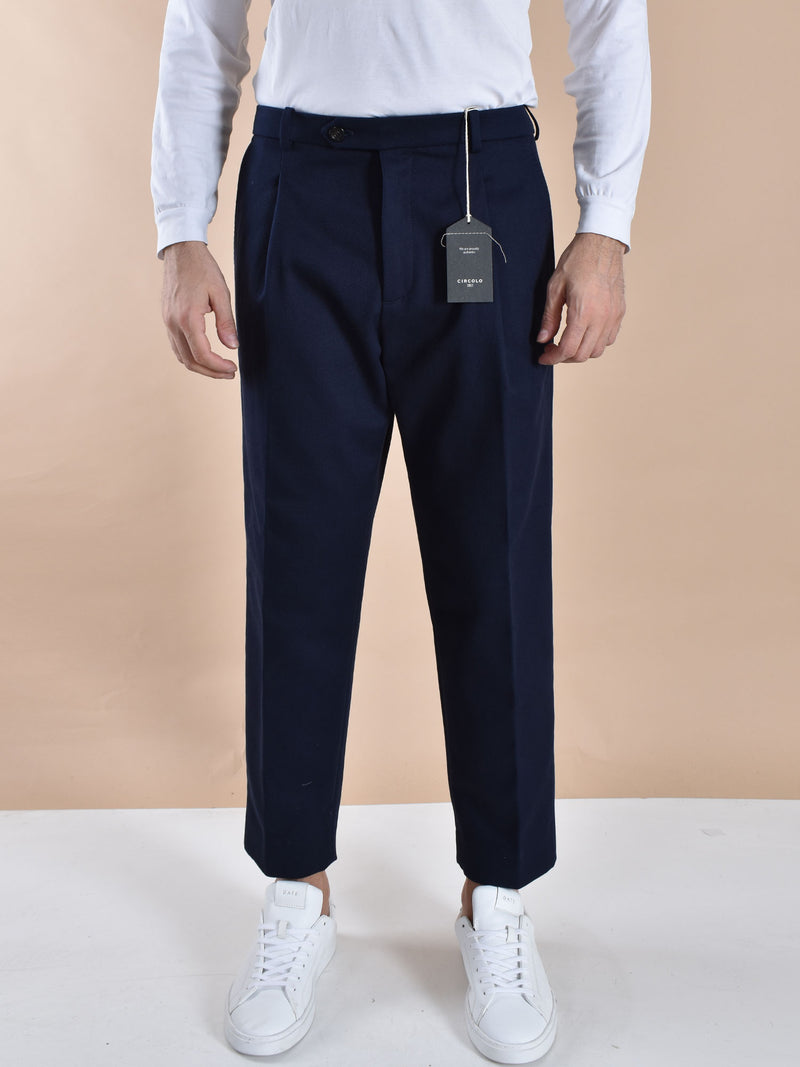 Pantalone Circolo 1901 gabardine blu 