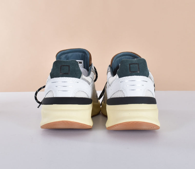 Sneakers DATE Musa bianco verde 