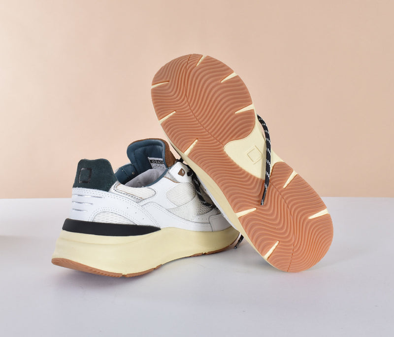 Sneakers DATE Musa bianco verde 
