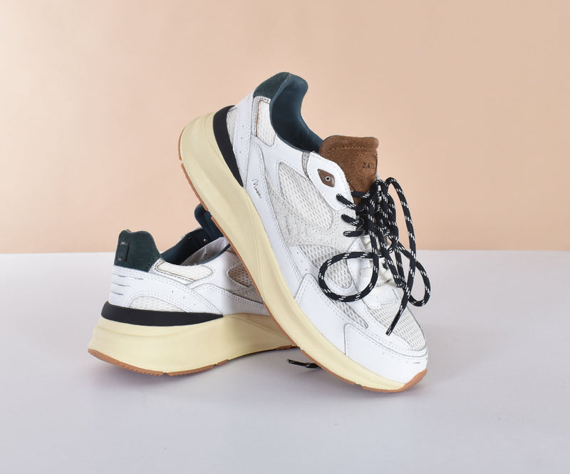Sneakers DATE Musa bianco verde 