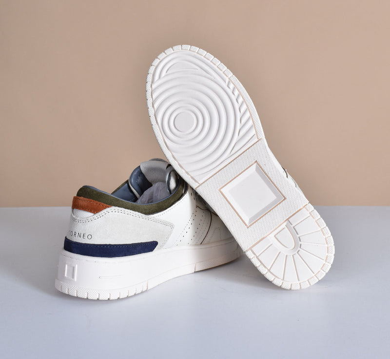 Sneakers DATE Torneo Colored bianco verde 