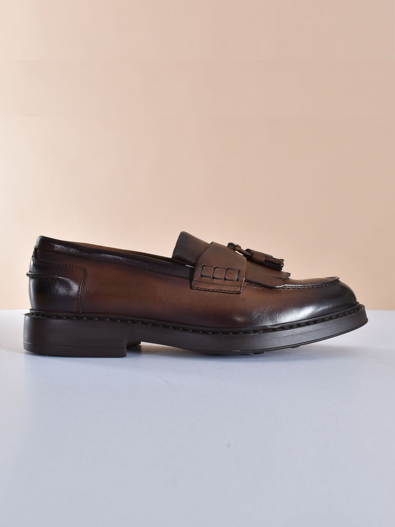 Scarpe Doucal's mocassini frangia 