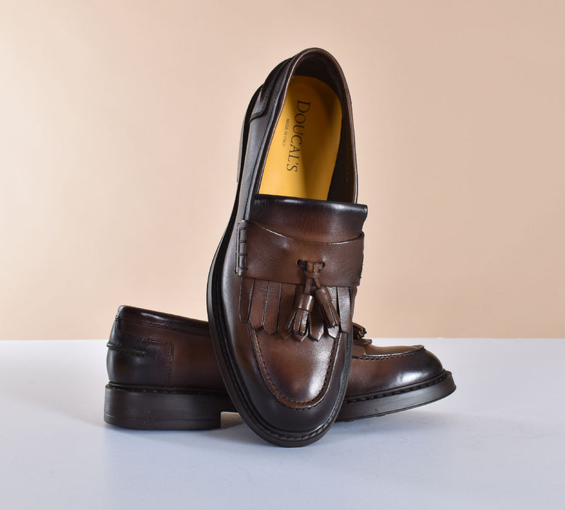 Scarpe Doucal's mocassini frangia 