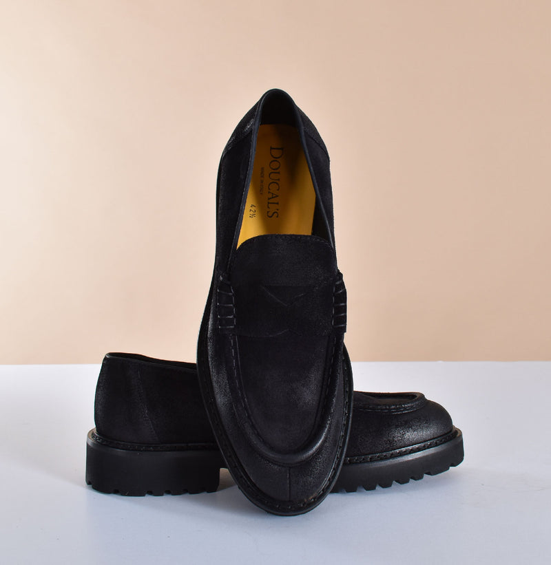 Scarpe Doucal's mocassino blu 