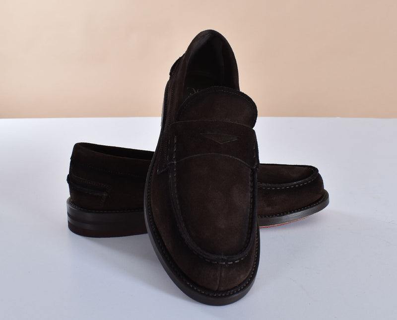 Mocassini Fabi marrone suede 