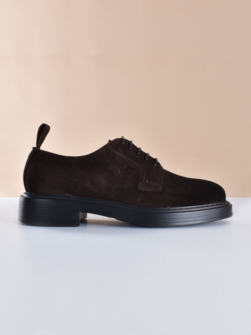 Scarpe Fabi derby suede marrone 