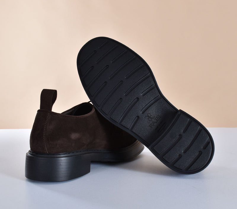 Scarpe Fabi derby suede marrone 