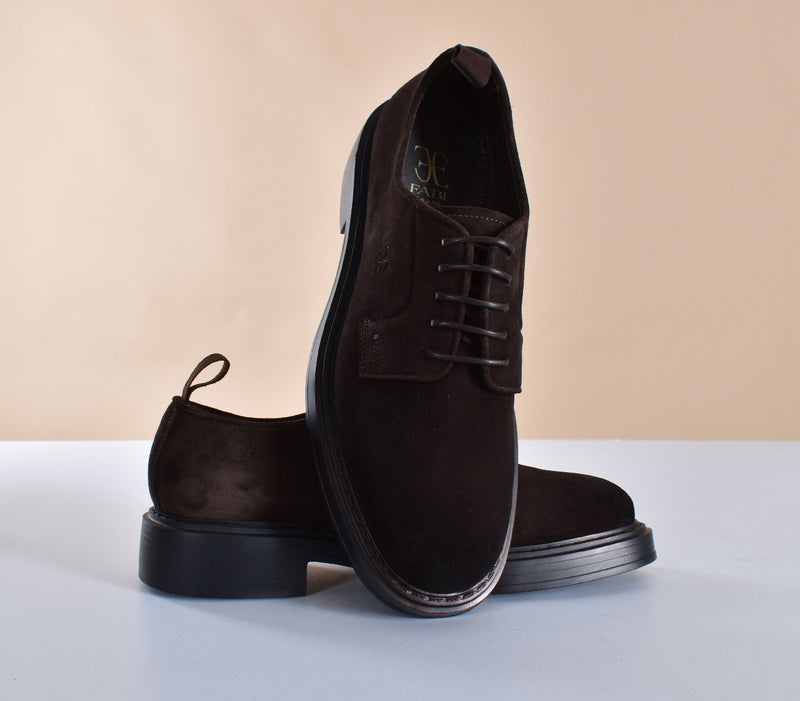 Scarpe Fabi derby suede marrone 