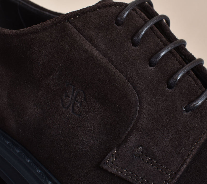 Scarpe Fabi derby suede marrone 