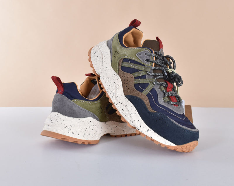 Sneakers Flower Mountain Sanchia blu verde 