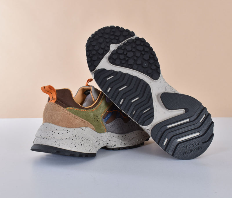 Sneakers Flower Mountain Sanchia mud brown olive 