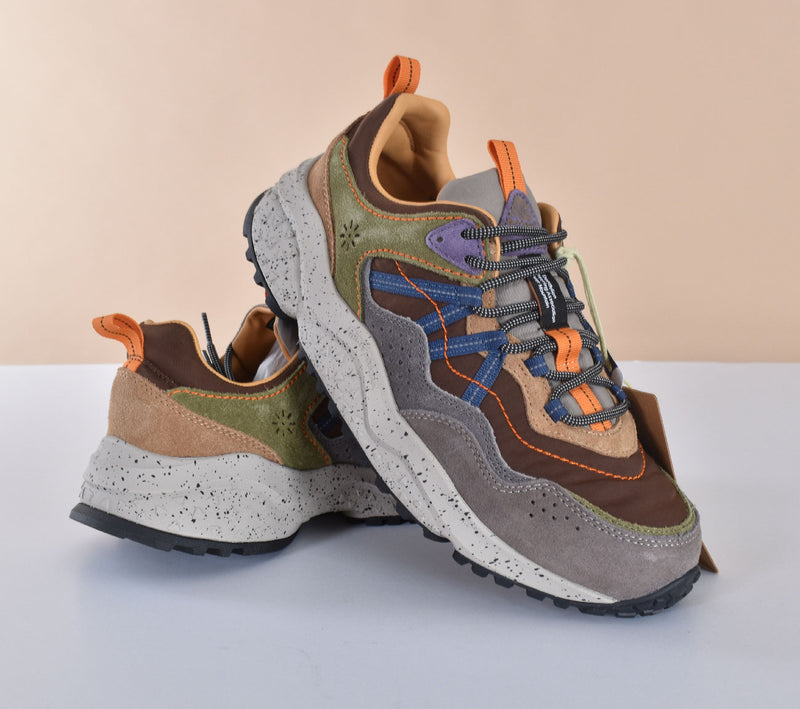 Sneakers Flower Mountain Sanchia mud brown olive 