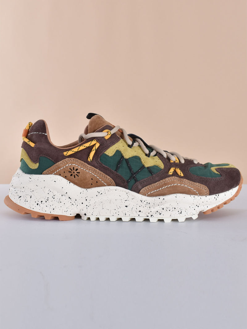 Sneakers Flower Mountain Yamabushi dark brown green 