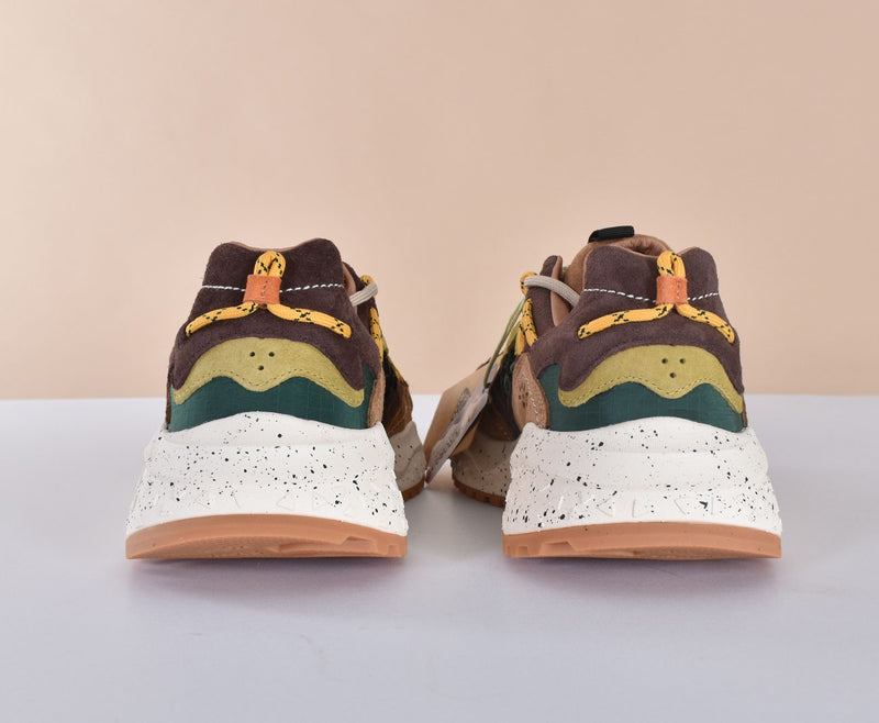 Sneakers Flower Mountain Yamabushi dark brown green 