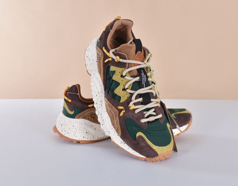 Sneakers Flower Mountain Yamabushi dark brown green 