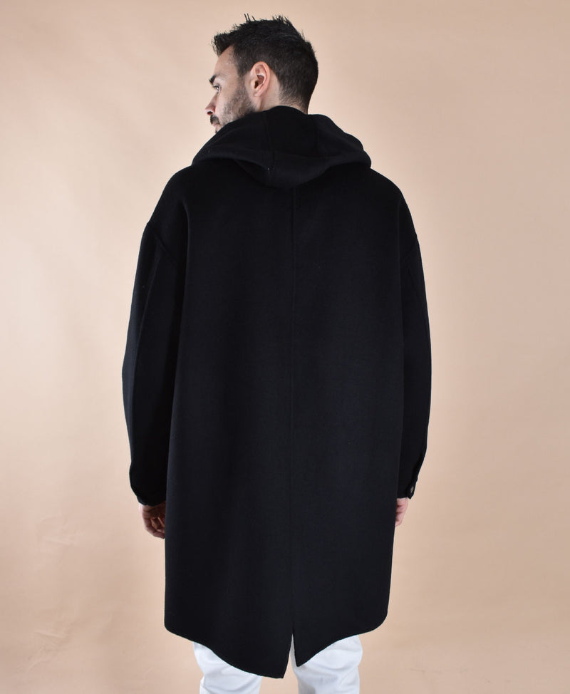 Parka Galà Luxury Denzel nero oversize 