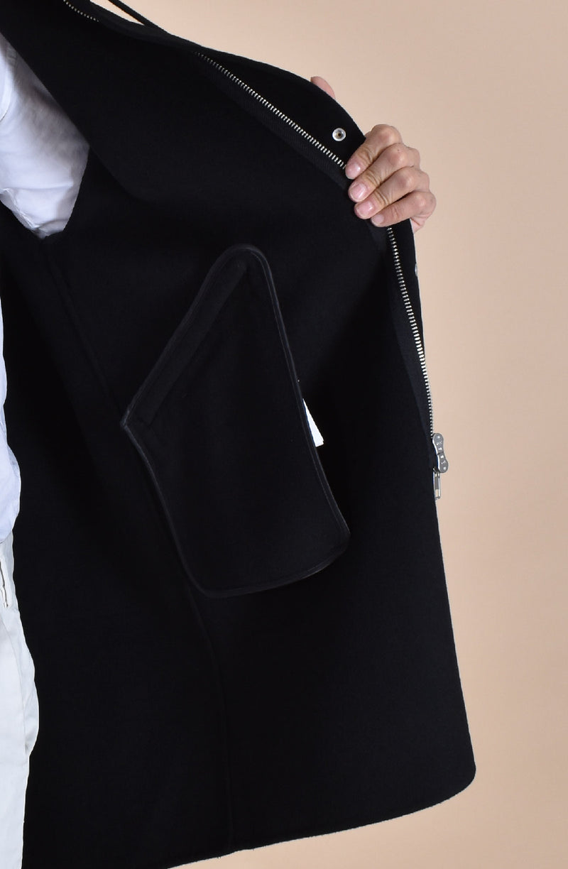 Parka Galà Luxury Denzel nero oversize 