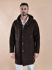 Parka Galà Luxury Denzel marrone  oversize