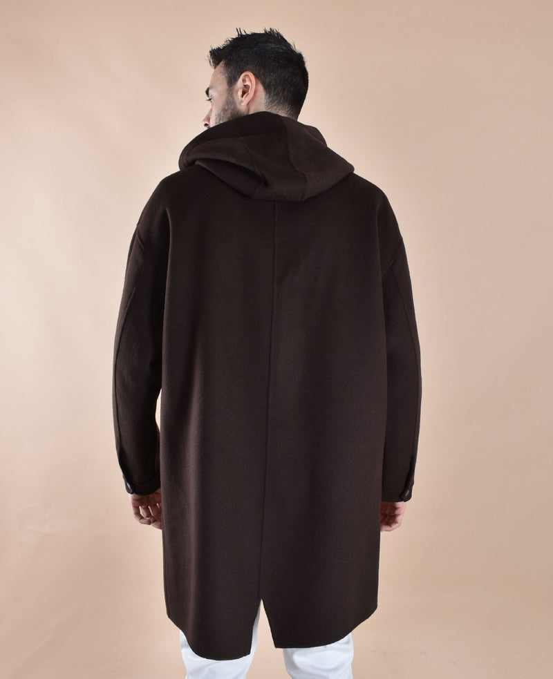 Parka Galà Luxury Denzel marrone  oversize 